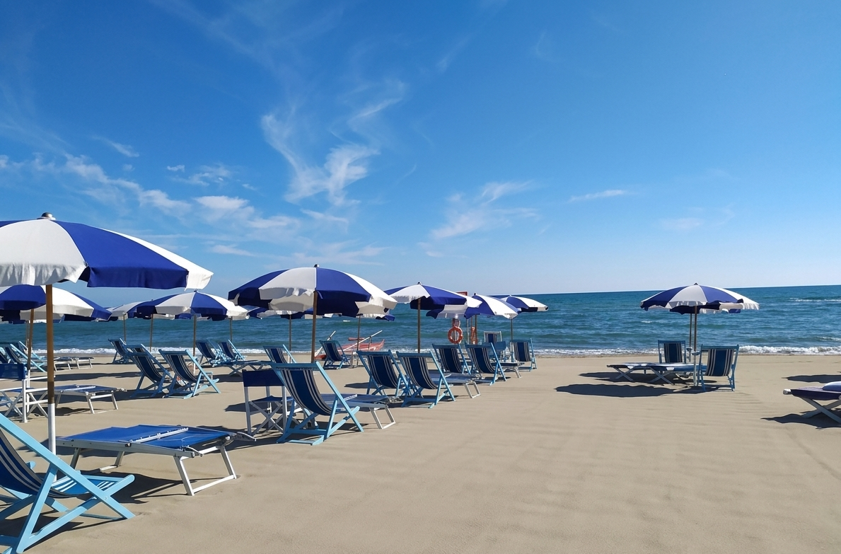 La spiaggia del Bagno Bemi